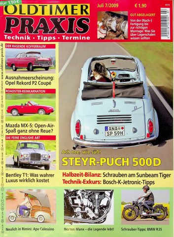 Deckblatt Oldtimer Praxis (07/2009)
